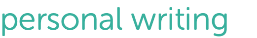 personal writing